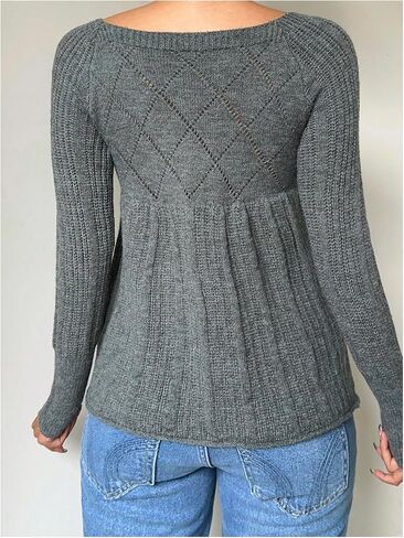 Verdusa Women's Button Up Y2K Cardigan Sweaters Cozy Knitted Peplum Babydoll Tops in Saudi Arabia