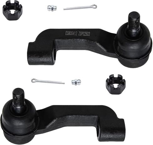 Detroit Axle - Front 6pc Tie Rods Kit for 08-12 Jeep Liberty, 07-11 Dodge Nitro, 4 Outer and Inner Tie Rods 2 Rack and Pinion Boots 2008 2009 2010 2011 Replacement in Saudi Arabia