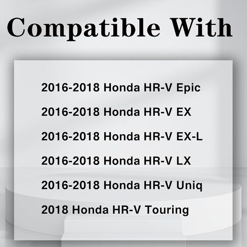 شبكة سفلية للمصد الأمامي من CarPartsDepot متوافقة مع Honda 2016-2018 HR-V نسيج قرص العسل البلاستيكي الأسود in Saudi Arabia