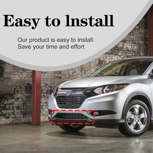 شبكة سفلية للمصد الأمامي من CarPartsDepot متوافقة مع Honda 2016-2018 HR-V نسيج قرص العسل البلاستيكي الأسود in Saudi Arabia