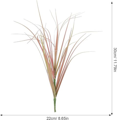 Cabilock 12pcs محاكاة العشب الحرفية الزخرفية العشب نموذج تخطيط المشهد ديكور Cattail الدعائم البلاستيك في الهواء الطلق ديكور منزلي اصطناعي داخلي نبات وهمي in Saudi Arabia