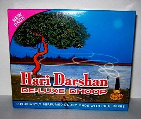 HariDarshan Original Deluxe Dhoop Incense Pure Naturai Herbs Religious 16 Sticks -Box Diwali in Saudi Arabia