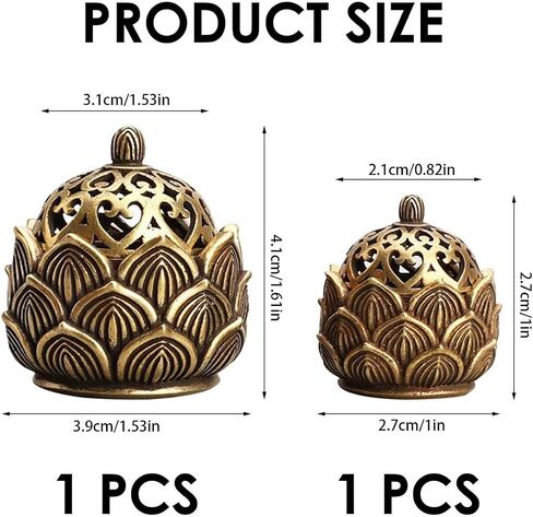 2 قطعة مبخرة اللوتس، حامل معدني، أعواد البخور الصغيرة، حامل طاولة اللوتس، زخارف مبتكرة للديكور in Saudi Arabia