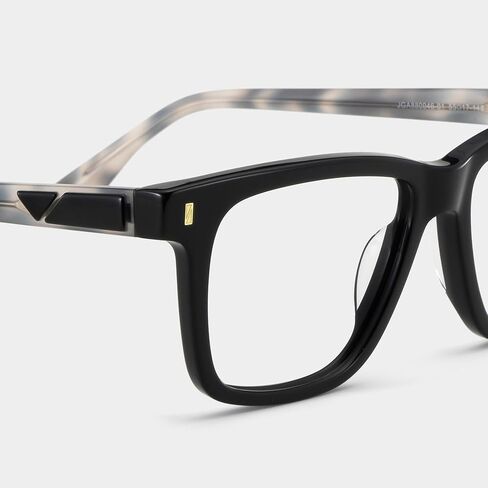 إطارات نظارات Zeelool للنساء والرجال، إطار نظارات مستطيل أنيق مع عدسات شفافة Travis ZJGA880046 in Saudi Arabia