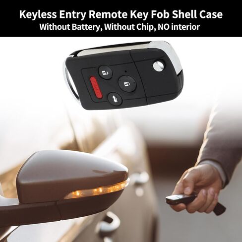 X AUTOHAUX Key Shell Case Keyless Entry Remote Key Fob Replacement Case for Honda Accord 2003-2013 4 Buttons in Saudi Arabia