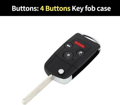 X AUTOHAUX Key Shell Case Keyless Entry Remote Key Fob Replacement Case for Honda Accord 2003-2013 4 Buttons in Saudi Arabia