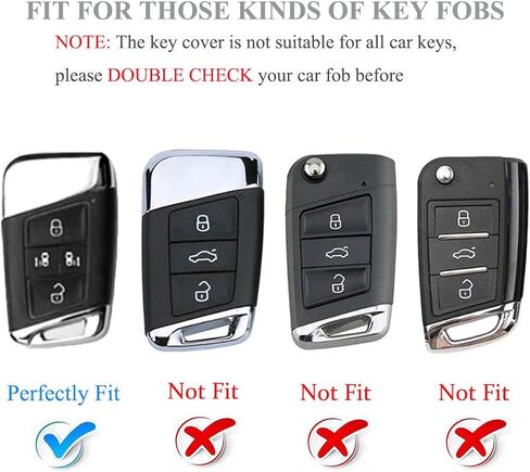 for Ford Key Fob Cover with Keychain, Key Fob Case Cover Fits for Ford Expedition Explorer Escape Fusion Edge Bronco Mustang F150 F250 Lincoln Aviator Car Accessories 5 Button Smart Key in Saudi Arabia
