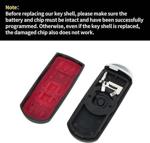 X AUTOHAUX مفتاح شل حالة دخول بدون مفتاح عن بعد مفتاح فوب استبدال حالة لمازدا 3 2014-2018 لمازدا CX-3 2017-2020 3 أزرار WAZSKE13D01 662F-SKE13D01 in Saudi Arabia