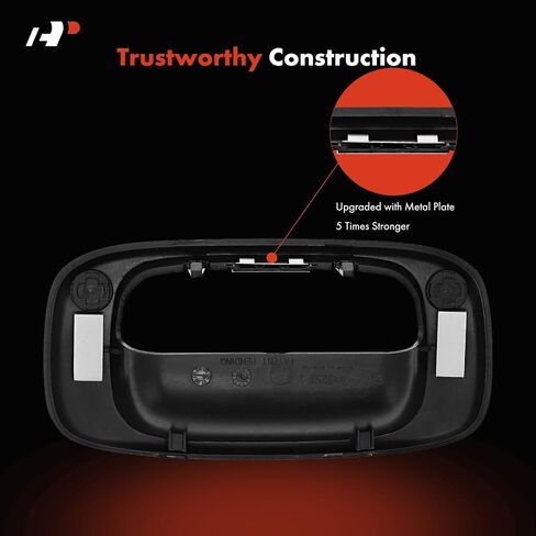 A-Premium Tailgate Handle Bezel w/Upgraded Metal Clip - Compatible with 99-07 Chevrolet & GMC - Silverado 1500 2500 3500 Classic HD Sierra - Textured Black, Replace# 15228539, 15046512 in Saudi Arabia
