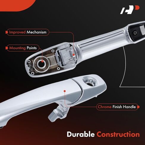 A-Premium Front Left Driver Side Exterior Door Handle with Keyhole Compatible with Ford Fusion 2006-2012 & Lincoln MKZ 2007-2012, Zephyr 2006-2006 & Mercury Milan, Chrome, Replace# 6E5Z54218A14ANCH in Saudi Arabia