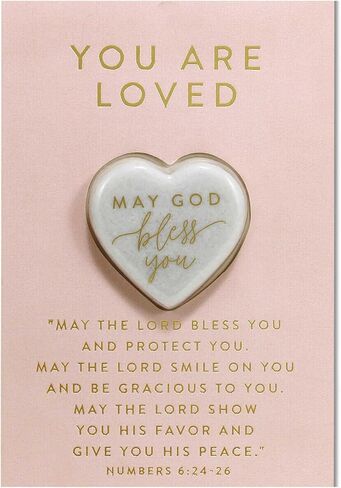 Lighthouse Christian Products Heart Stone Keepsake Figurine With Message Card 3.5 x 5.5 Inch Resin and Paper You Are Loved in Saudi Arabia