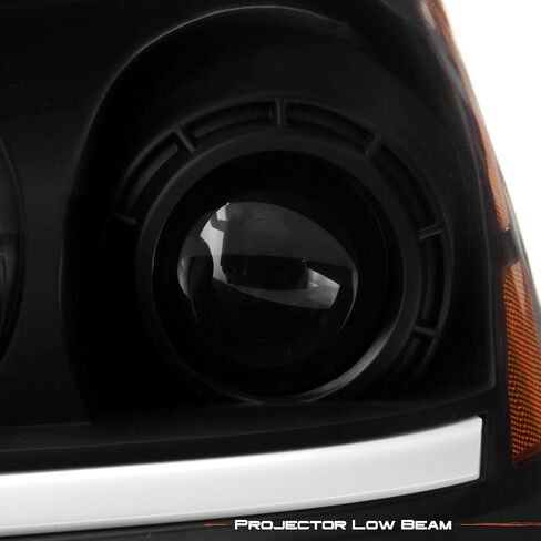 AKKON - For 2007-2012 GMC Acadia Upgraded LED Light Tube Projector Headlights Housing - Chrome Bezel in Saudi Arabia