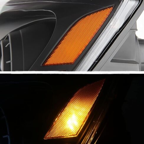AKKON - For 2007-2012 GMC Acadia Upgraded LED Light Tube Projector Headlights Housing - Chrome Bezel in Saudi Arabia