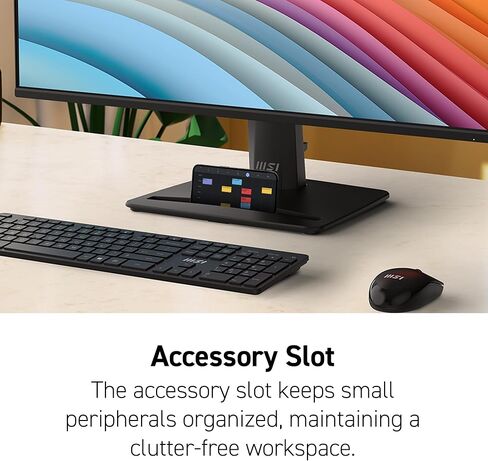 MSI PRO MP251W E2 24.5-inch IPS 1920 x 1080 (FHD) Gaming Office Monitor, 120Hz, Adaptive-Synch, HDR Ready, HDMI, VGA Port, Display Port,VESA Mountable, Tilt, Speaker, 4-Side Slim Bezel,1ms, White in Kuwait