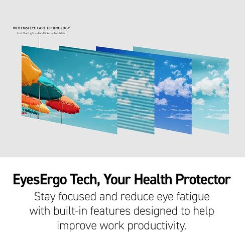 MSI PRO MP251W E2 24.5-inch IPS 1920 x 1080 (FHD) Gaming Office Monitor, 120Hz, Adaptive-Synch, HDR Ready, HDMI, VGA Port, Display Port,VESA Mountable, Tilt, Speaker, 4-Side Slim Bezel,1ms, White in Kuwait