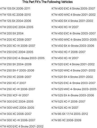 فلتر هواء الخط الأول من TUSK لـ KTM 125 SX 2004-2006 in Saudi Arabia