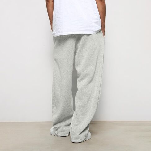 Baggy Sewatpants Men Wide Leg Elastic Drawstring Waist Open Bottom Sweat Pants Loose Cotton Fleece Joggers with Pockets in Saudi Arabia