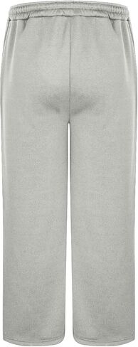 Baggy Sewatpants Men Wide Leg Elastic Drawstring Waist Open Bottom Sweat Pants Loose Cotton Fleece Joggers with Pockets in Saudi Arabia