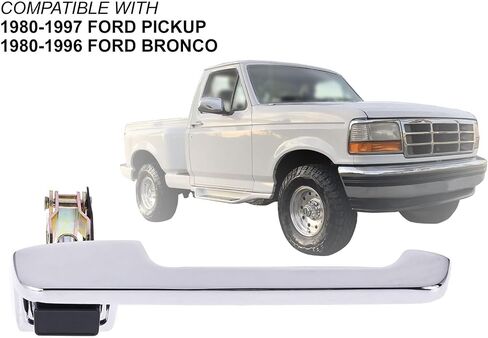Auto Parts Avenue APA Replacement Front Exterior Door Handle for 1980-1997 F150 F250 F350 Pickup 1980-1996 Bronco Pair FO1311104 FO1310104 in Saudi Arabia