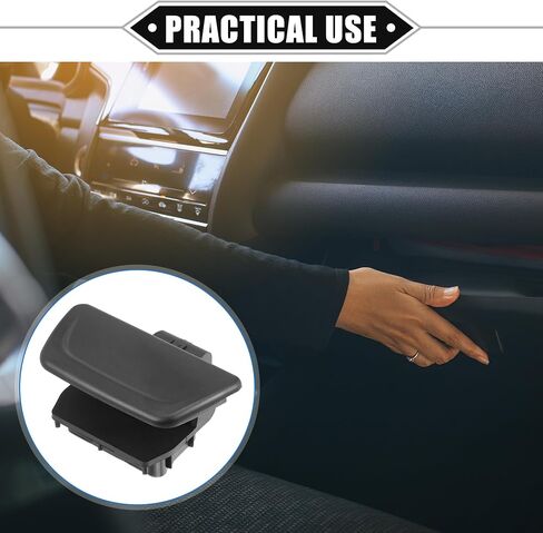 Glove Box Lid Latch Lock Handle Cover Compatible for Ford Fiesta 2011-2019, Durable Plastic Black in Saudi Arabia