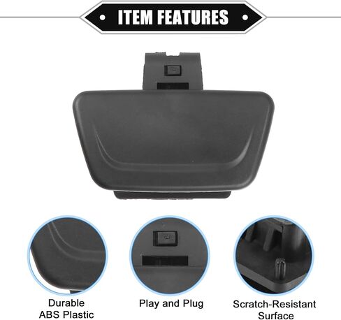 Glove Box Lid Latch Lock Handle Cover Compatible for Ford Fiesta 2011-2019, Durable Plastic Black in Saudi Arabia