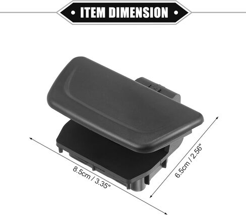 Glove Box Lid Latch Lock Handle Cover Compatible for Ford Fiesta 2011-2019, Durable Plastic Black in Saudi Arabia