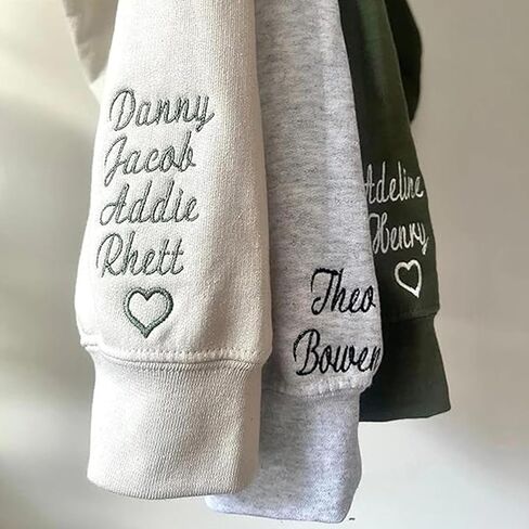 Personalized Mama Embroidered Sweatshirt, Mother Day Sweatshirt, for Mom Grandma in Saudi Arabia