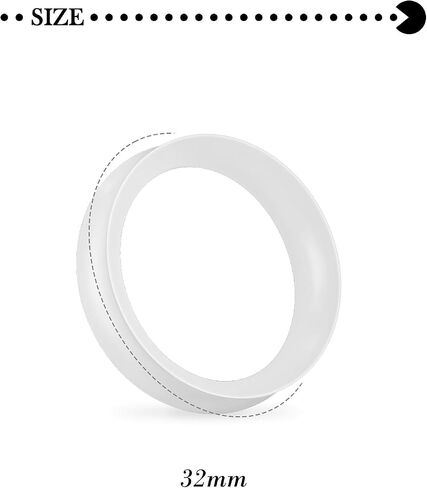 10G-50mm Clear Silicone Gauges for Ear Double Flared Ear Gauges Tunnels Flexible Plugs Tunnel Earrings for Women Men in Kuwait