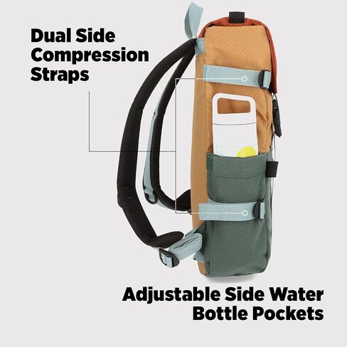 Topo Designs Rover Pack Classic - Daily Daypack for Commutes, Day Trips, Hikes, Iconic Denver Design, Recycled Nylon Durable Construction, PFAS-Free, Fair Trade, BlueSign Approved (Black/Black) in Saudi Arabia