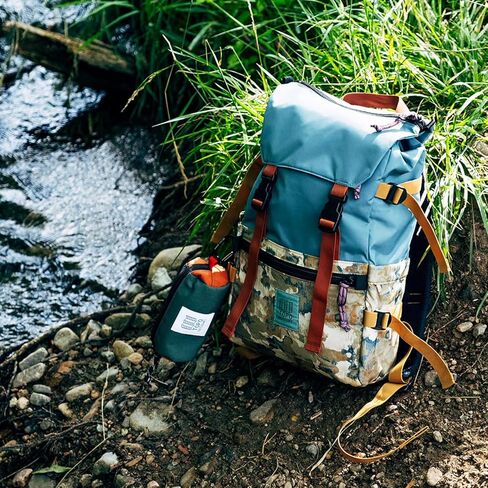 Topo Designs Rover Pack Classic - Daily Daypack for Commutes, Day Trips, Hikes, Iconic Denver Design, Recycled Nylon Durable Construction, PFAS-Free, Fair Trade, BlueSign Approved (Black/Black) in Saudi Arabia
