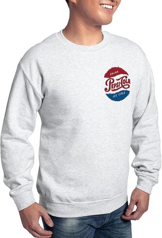 CafePress Pepsi Logo Doodle Sweatshirt Classic Crew Neck Light Sweatshirt in Kuwait