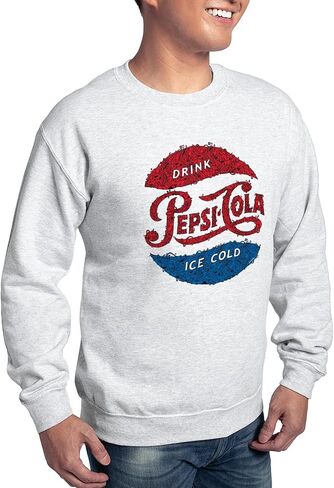 CafePress Pepsi Logo Doodle Sweatshirt Classic Crew Neck Light Sweatshirt in Kuwait