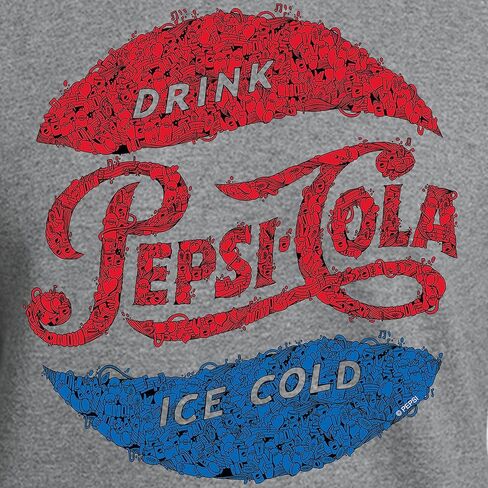 CafePress Pepsi Logo Doodle Sweatshirt Classic Crew Neck Light Sweatshirt in Kuwait