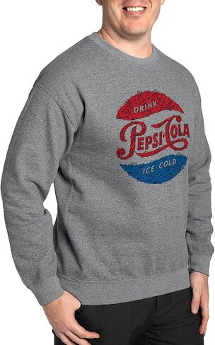 CafePress Pepsi Logo Doodle Sweatshirt Classic Crew Neck Light Sweatshirt in Kuwait