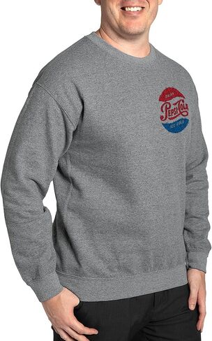 CafePress Pepsi Logo Doodle Sweatshirt Classic Crew Neck Light Sweatshirt in Kuwait