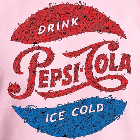 CafePress Pepsi Logo Doodle Sweatshirt Classic Crew Neck Light Sweatshirt in Kuwait