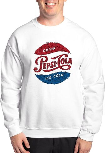 CafePress Pepsi Logo Doodle Sweatshirt Classic Crew Neck Light Sweatshirt in Kuwait