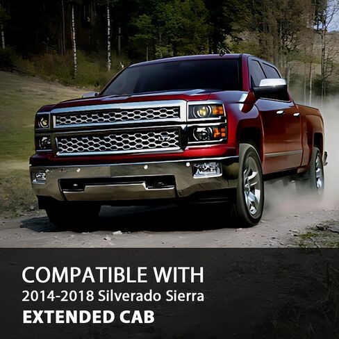 زوج لوحة الروك CHEDA متوافق مع Chevy Silverado GMC Sierra Extended Cab (غير مناسب لطاقم الكابينة) 2014 2015 2016 2017 2018 in Saudi Arabia
