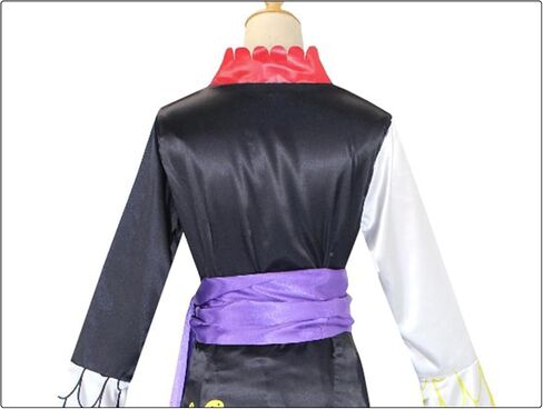 Women Anime Black Long Kimonos Dress Cosplay Costumes Robe Cloak Cape Cheongsam Halloween Outfits with Earrings in Saudi Arabia