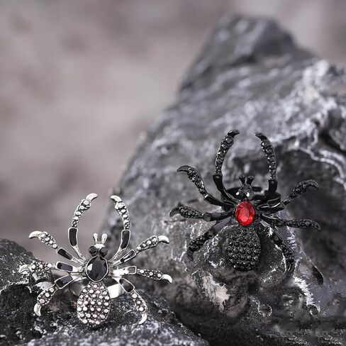 Gothic Spider Ring for Women Men Chunky Halloween Spider Ring Retro Vintage Adjustable Finger Ring Punk Party Jewelry in Saudi Arabia
