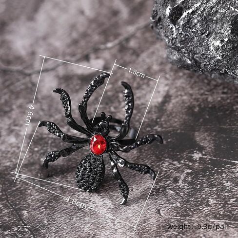 Gothic Spider Ring for Women Men Chunky Halloween Spider Ring Retro Vintage Adjustable Finger Ring Punk Party Jewelry in Saudi Arabia
