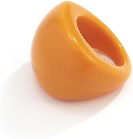 Colorful Acrylic Rings for Women Vintage Resin Finger Knuckle Ring Fashion Plastic Clear Transparent Dome Rings Y2k Yellow Neno Statement Jewelry in Kuwait