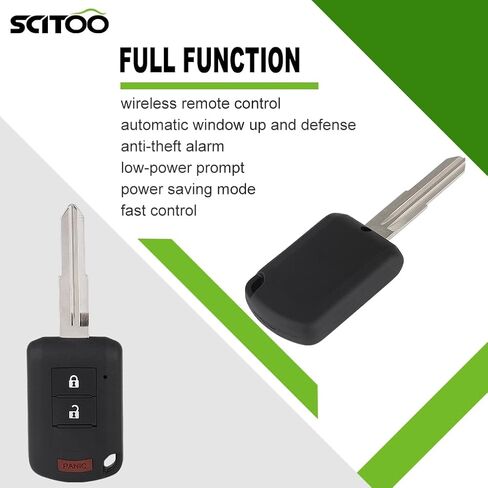 SCITOO مفتاح فوب دخول بدون مفتاح 2016 2017 2018 2019 لميتسوبيشي لأوتلاندر 2.4L, 2016 2017 2018 2019 لميتسوبيشي لأوتلاندر 3.0L OUCJ166N (1 قطعة) 3 أزرار 315 ميجا هرتز in Saudi Arabia