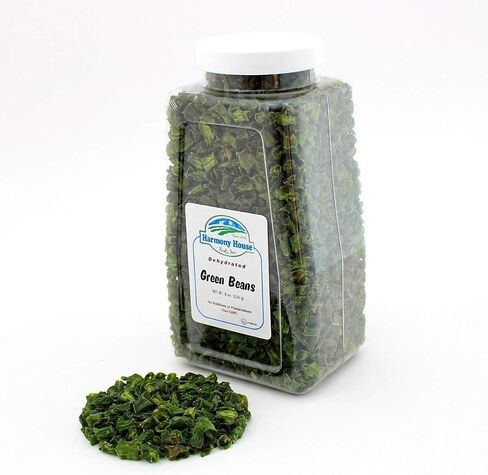 Harmony House Foods الفاصوليا الخضراء المجففة ، قطع (8 أوقية ، جرة حجم الكوارت) للطبخ ، التخييم ، إمدادات الطوارئ ، والمزيد in Kuwait