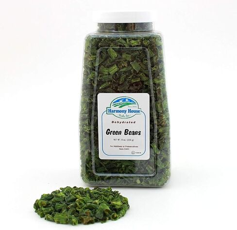 Harmony House Foods الفاصوليا الخضراء المجففة ، قطع (8 أوقية ، جرة حجم الكوارت) للطبخ ، التخييم ، إمدادات الطوارئ ، والمزيد in Kuwait