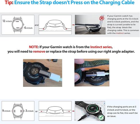 USB C إلى Garmin Watch Charger Cable Adapter 4-Pack ، محول شحن Type-C لـ Garmin Fenix ​​8/7x/7S/6 ، Vivoactive 5/4S ، Venu 3/3S/2S/SQ ، Forerunner 165/965/955 /945/265/55/45 ، Epix Pro ، Instinct 2 ، Tactix in Saudi Arabia