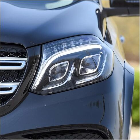 Front Headlamp Cover Headlights Lens Shell Lampshade Glass Lamp Shade Compatible For Benz GLS X166 GLS350 GLS450 2015-2019(Left and Right) in Saudi Arabia