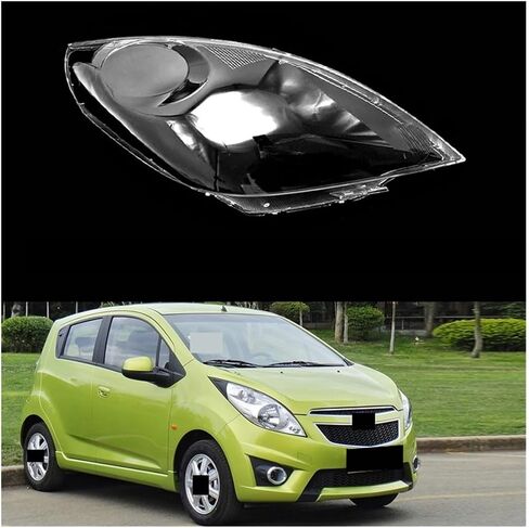 Compatible For Chevrolet Spark 2010-2014 Front Headlight Cover Headlamp Housing Transparent Lamp Shell Replace Lampshade(Left and Right) in Saudi Arabia