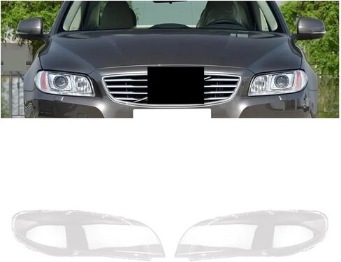 Left+Right Compatible For Volvo S80 S80L 2008-2015 Car Headlight Lens Cover Front Head Light Lamp Lampshade Lamp Shell Cover Clear in Saudi Arabia