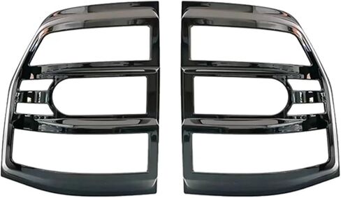 Compatible for Mitsubishi Montero V97V93 Pajero 4 modified taillight cover decorative frame rear headlight frame taillight protection cover(Silver) in Saudi Arabia